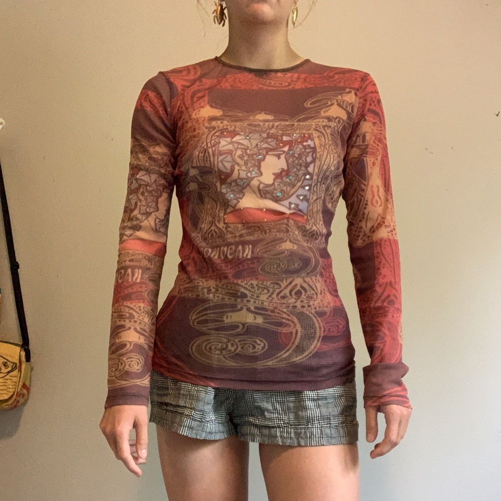 Mesh long sleeve